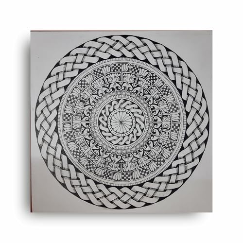 Art to Doors | Yoga Chakra Mandala | Square | Artist Vaishnavi Varadarajan | Home Decor | Wall Art | Gifts for Women | Gifts for Men | Canvas Frame