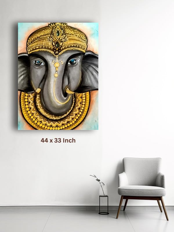 Art to Doors | Majestic Ganesha | Artist Kalakarish | Vertical | Art Print | Home Decor | Wall Decor | Gift Items | Wall Art