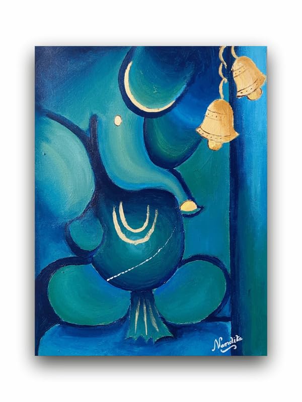 Art to Doors | Mighty Lord Ganesha | Artist Nandita Venkatraman | Vertical | Art Print | Home Decor | Wall Decor | Gift Items | Wall Art