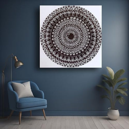 Art to Doors | Healing Mandala | Square | Artist Reddy Jahnavi | Home Decor | Wall Art | Gifts for Women | Gifts for Men | Canvas Frame