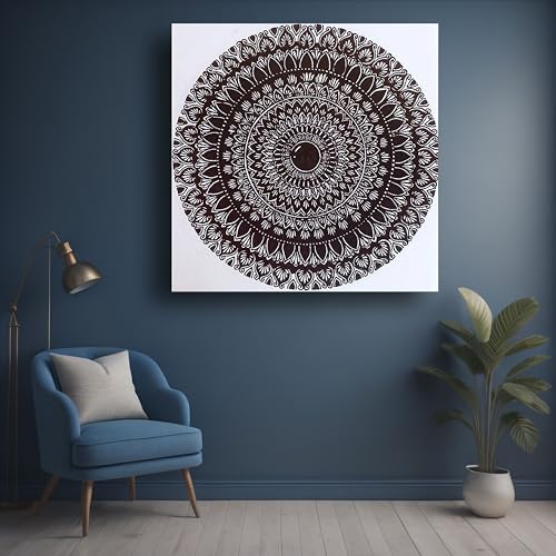 Art to Doors | Healing Mandala | Square | Artist Reddy Jahnavi | Home Decor | Wall Art | Gifts for Women | Gifts for Men | Canvas Frame