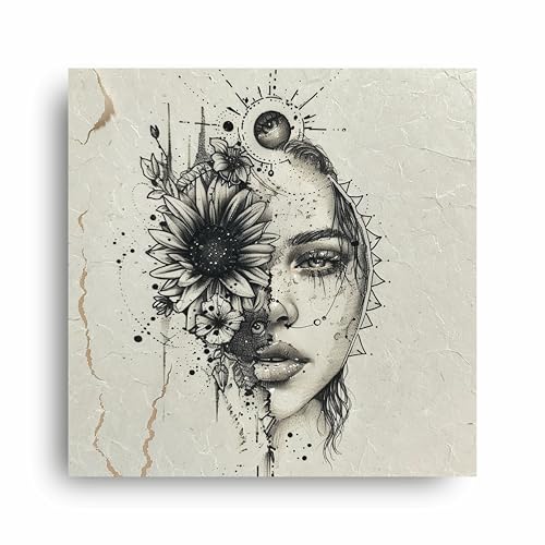 Art to Doors | Sunflower Soul | Square | Art Print | Home Decor | Wall Decor | Gifts for Women | Gifts for Men | Canvas Frame |