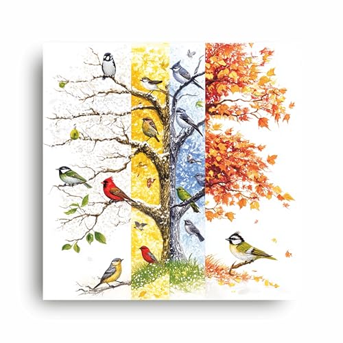 Art to Doors | The Songbird Symphony | Square | Art Print | Home Decor | Wall Decor | Gifts for Women | Gifts for Men | Canvas Frame