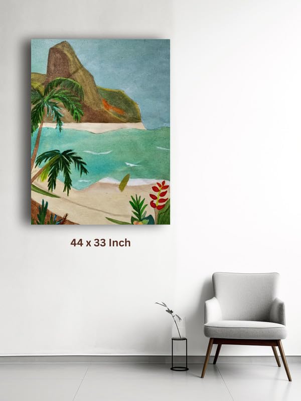 Art to Doors| Beach Front | Artist Lovina Cano | Rectangle | Art Print | Home Decor | Wall Decor | Gift Items | Canvas Frame