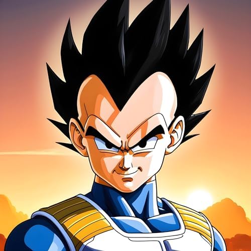 Vegeta Standing Art: Vibrant Vegeta Illustration - Perfect for Fans - Unique Wall Decor! | Personalized Gift For Anniversary, Birthday, Wedding, Home Decor