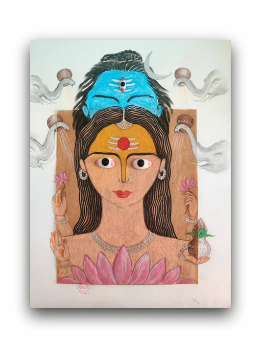 Art to Doors| Kamalatmika Durga Devi | Artist Shachi | Rectangle | Art Print | Home Decor | Wall Decor | Gift Items | Canvas Frame