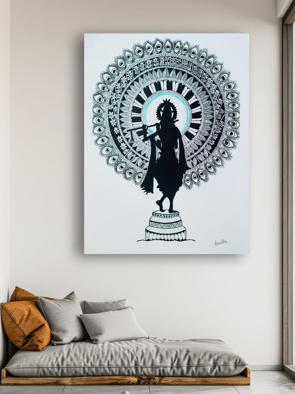 Art to Doors | Lord Krishna | Artist Vineeta | Vertical | Art Print | Home Decor | Wall Decor | Gift Items | Wall Art