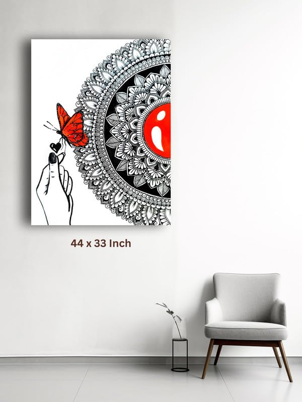 Art to Doors | Mandalas & Miracles | Artist Kalakarish | Vertical | Art Print | Home Decor | Wall Decor | Gift Items | Wall Art | Canvas Frame