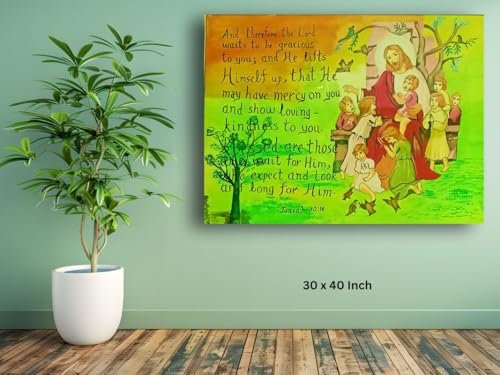 Art to Doors | A Day With Jesus | Artist Lovina Cano | Horizontal | Art Prints | Home Decor | Wall Decor | Gift Items | Wall Art