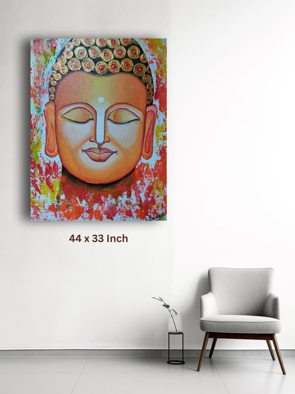 Art to Doors | The Buddha | Artist Sudesh Kundley | Vertical | Art Print | Home Decor | Wall Decor | Gift Items | Wall Art