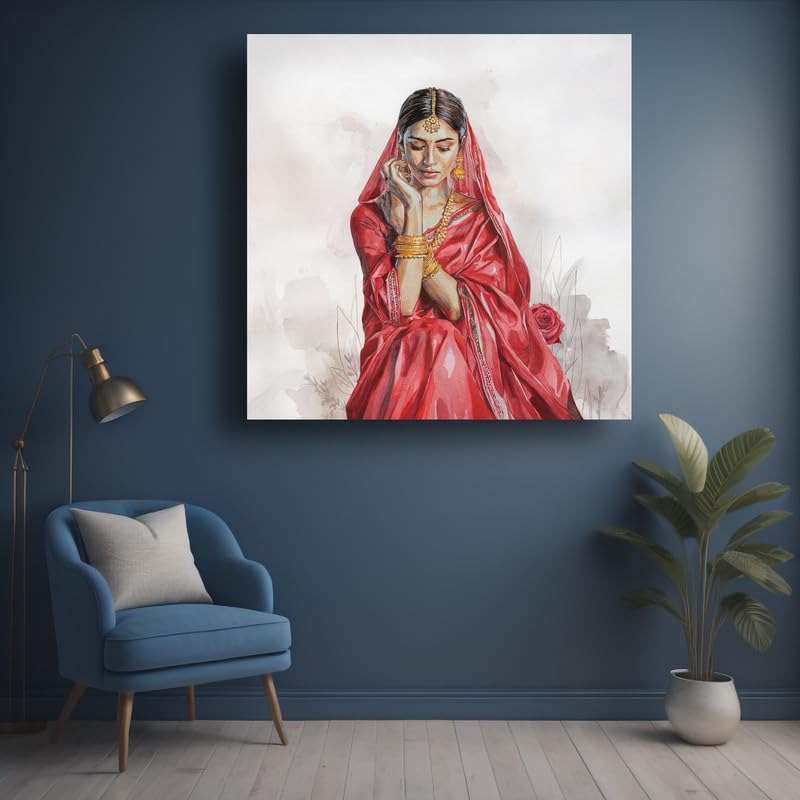 Art to Doors| Elegance | Artist Riika Kandhola | Square | Art Print | Home Decor | Wall Decor | Gift Items | Canvas Frame