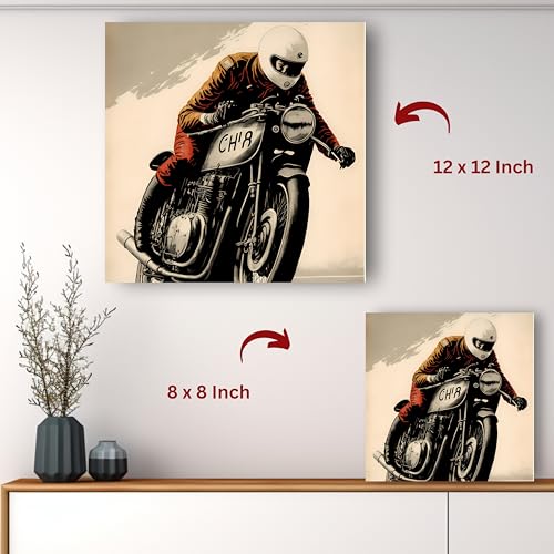 Art to Doors | Classic Ride | Square | Art Print | Home Decor | Wall Decor | Gifts for Women | Gifts for Men | Canvas Frame