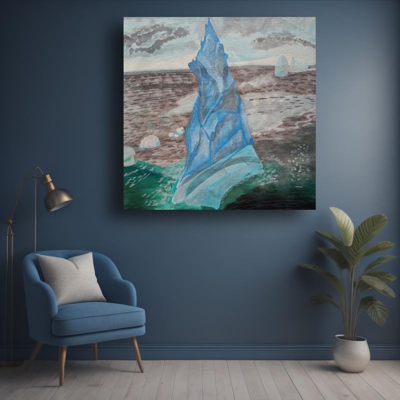 Art to Doors | Ice Berg | Artist Lovina Cano | Square | Art Print | Home Decor | Wall Decor | Gifts for Women | Gifts for Men | Wall Art | Canvas Frame