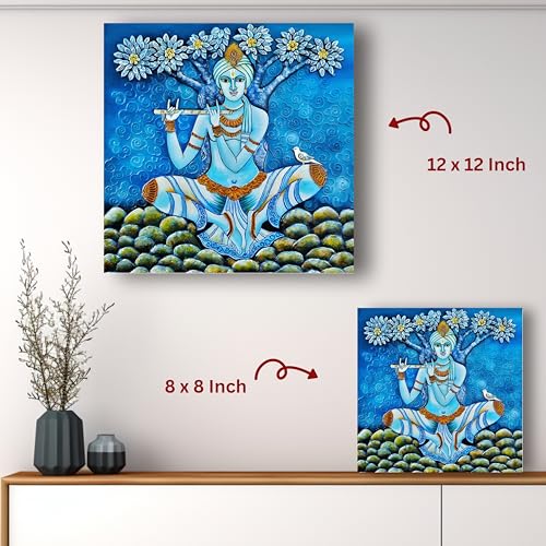 Art to Doors | Divine Serenity | Artist Sanchita Dutta | Square | Art Print | Home Decor | Wall Decor | Gifts for Women | Gifts for Men | Wall Art | Canvas Frame