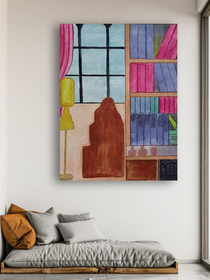 Art to Doors | Study Room | Artist Lovina Cano | Vertical | Art Prints | Home Decor | Wall Decor | Gift Items | Wall Art