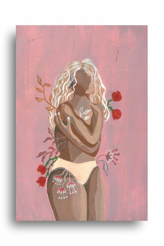 Art to Doors| Love Thy Flaws | Artist Riya Sindhwani | Rectangle | Art Print | Home Decor | Wall Decor | Gift Items | Canvas Frame