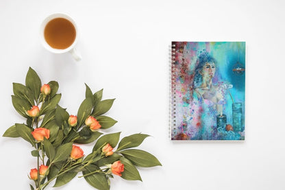 Art to Doors | New Light | Artist K Kaur | Spiral Notebooks | A5 Size Paper | 120 Pages | 70 GSM Paper | Attractive Cover Designs | Soft Cover | Notebooks for College Students