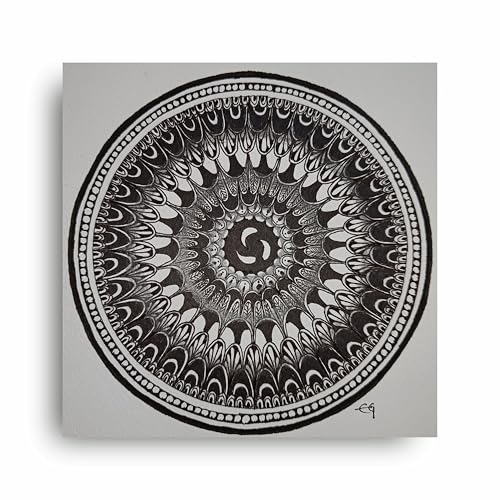 Art to Doors | Black Monochromatic | Artist Evancy Grace | Square | Art Prints | Home Decor | Gift Items | Wall Art | Canvas Frame