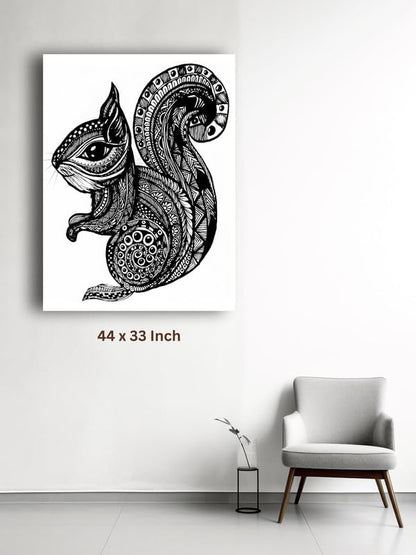 Art to Doors | Squirrel Soul Of The Woods | Artist Kalakarish | Vertical | Art Prints | Home Decor | Wall Decor | Gift Items | Wall Art