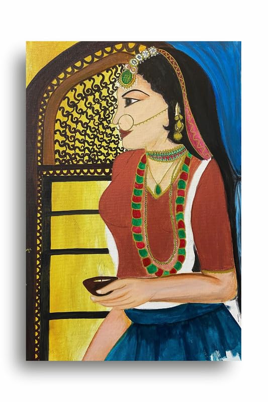 Art to Doors| Jharokha | Artist Neha Arora | Rectangle | Art Print | Home Decor | Wall Decor | Gift Items | Canvas Frame