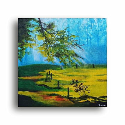 Art to Doors | Whispers Of Dawn | Artist Poonam Patil | Square | Art Print | Home Decor | Wall Decor | Gifts for Women | Gifts for Men | Wall Art | Canvas Frame