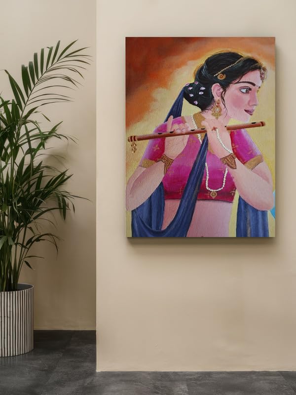 Art to Doors | Radha Rani | Artist Sudesh Kundley | Vertical | Art Print | Home Decor | Wall Decor | Gift Items | Wall Art