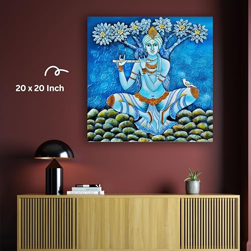 Art to Doors | Divine Serenity | Artist Sanchita Dutta | Square | Art Print | Home Decor | Wall Decor | Gifts for Women | Gifts for Men | Wall Art | Canvas Frame