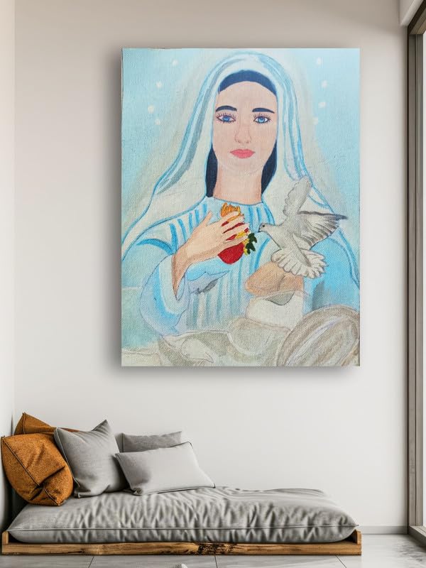 Art to Doors| Mumma Mary | Artist Lovina Cano | Rectangle | Art Print | Home Decor | Wall Decor | Gift Items | Canvas Frame