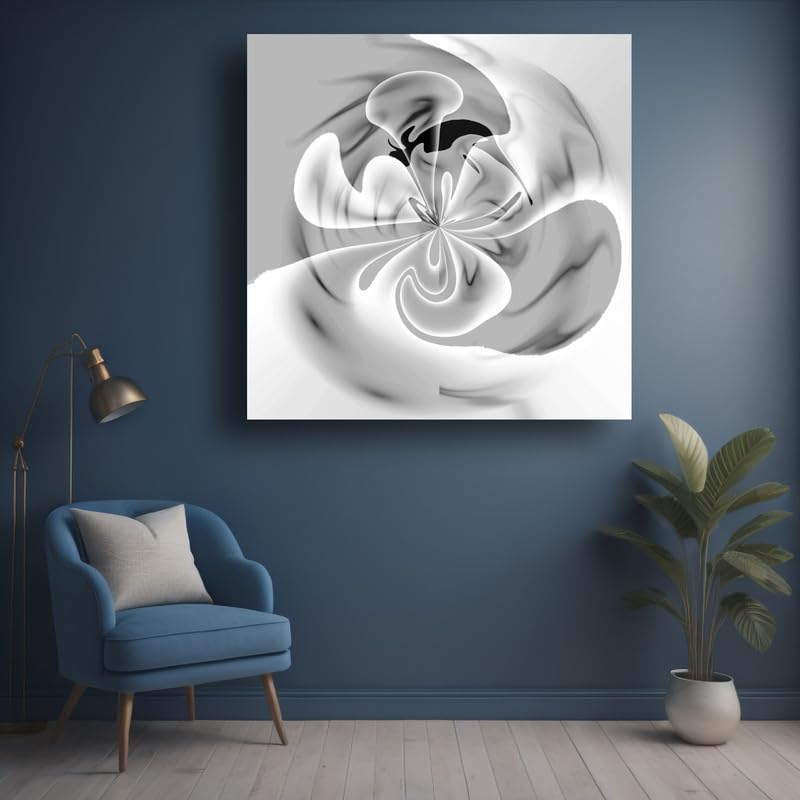 Art to Doors | White Tranquility | Artist Filomina Pawar | Square | Art Print | Home Decor | Wall Decor | Gifts for Women | Gifts for Men | Wall Art