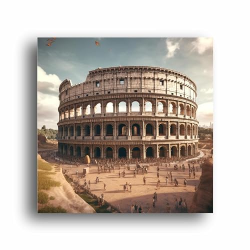 Iconic Rome: Colosseum Canvas Print - Bring Ancient Majesty to Your Walls! | Personalized Gift For Anniversary, Birthday, Wedding, Home Decor