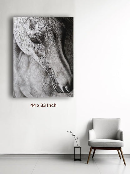 Art to Doors| Horse - 2 | Artist Patel Mahendra Babar | Rectangle | Art Print | Home Decor | Wall Decor | Gift Items | Canvas Frame