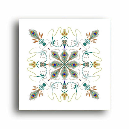 Art to Doors | Krishna Mandala Art | Artist Akshara Prasannan | Vertical | Art Print | Home Decor | Wall Decor | Gift Items | Wall Art | Canvas Frame