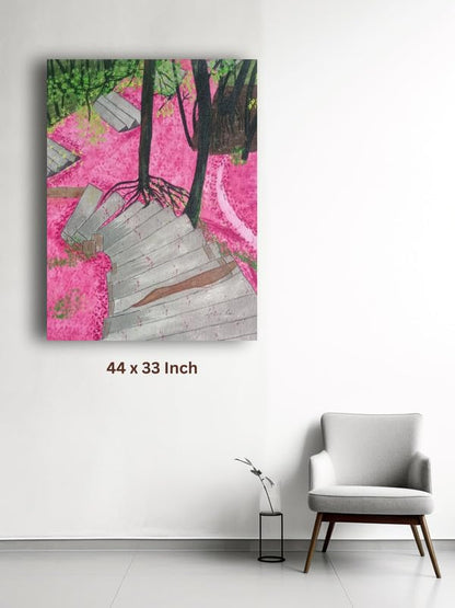 Art to Doors | Sakura Feeling | Artist Lovina Cano | Vertical | Art Print | Home Decor | Wall Decor | Gift Items | Wall Art