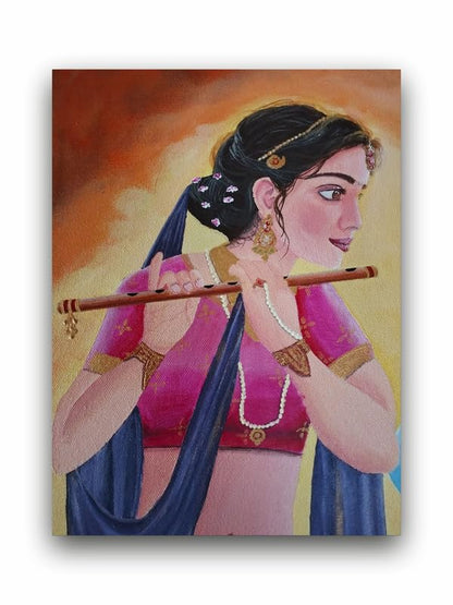 Art to Doors | Radha Rani | Artist Sudesh Kundley | Vertical | Art Print | Home Decor | Wall Decor | Gift Items | Wall Art