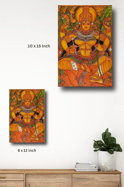 Art to Doors | Lalithadevi Mural Painting | Artist Duvvuri Srivalli Hyndavi | Vertical | Art Prints | Home Decor | Wall Decor | Gift Items | Wall Art | Canvas Frame