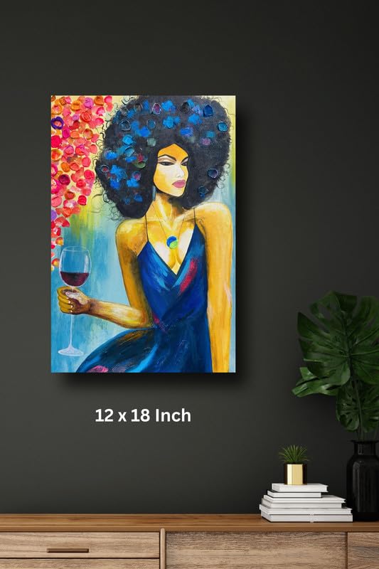 Art to Doors | Working Nine To Wine | Artist Neha Arora | Vertical | Art Print | Home Decor | Wall Decor | Gift Items | Wall Art | Canvas Frame