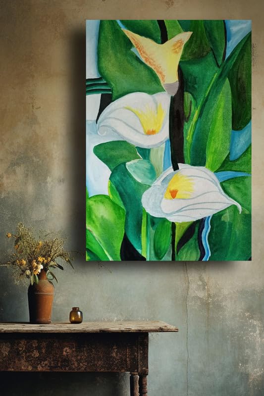 Art to Doors | Radiant Lilies | Artist Lovina Cano | Vertical | Art Print | Home Decor | Wall Decor | Gift Items | Wall Art | Canvas Frame