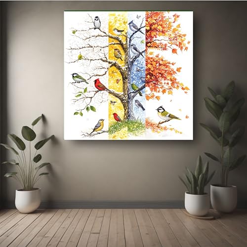 Art to Doors | The Songbird Symphony | Square | Art Print | Home Decor | Wall Decor | Gifts for Women | Gifts for Men | Canvas Frame