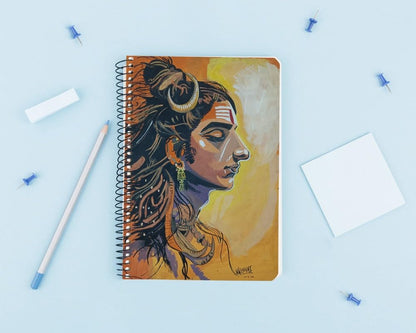 Art to Doors | Sharva | Artist Vaibhavi | Spiral Notebooks | A5 Size Paper | 120 Pages | 70 GSM Paper | Attractive Cover Designs | Soft Cover | Notebooks for College Students