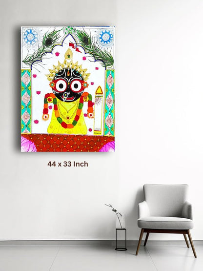 Art to Doors | Jagganath | Artist Laxmi Priya Das | Vertical | Art Prints | Home Decor | Wall Art | Gift Items | Canvas Frame