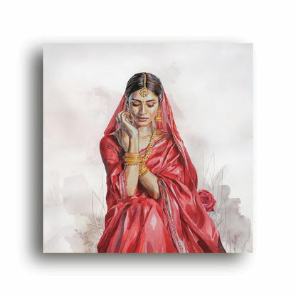 Art to Doors| Elegance | Artist Riika Kandhola | Square | Art Print | Home Decor | Wall Decor | Gift Items | Canvas Frame