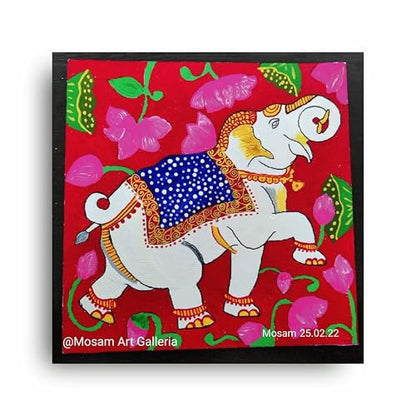 Art to Doors | Pichwai Painting | Square | Artist Mosam Parekh | Home Decor | Wall Art | Gifts for Women | Gifts for Men | Canvas Frame