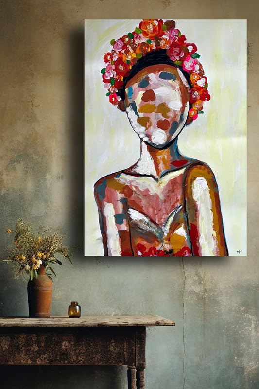 Art to Doors | Frida | Artist Dr Namrata Sharma | Vertical | Art Print | Home Decor | Wall Decor | Gift Items | Wall Art | Canvas Frame