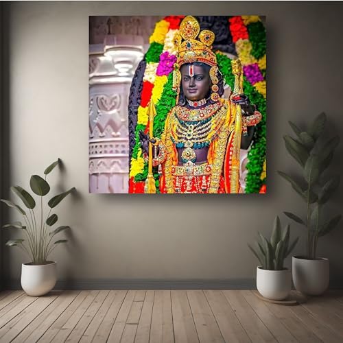 Art to Doors Divine: Ram Lalla Illustration - Capturing the Essence of Spiritual Innocence | Personalized Gift For Anniversary, Birthday, Wedding, Home Decor