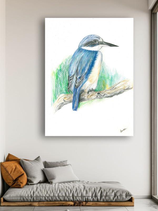 Art to Doors| Bird | Artist Jhankar | Rectangle | Art Print | Home Decor | Wall Decor | Gift Items | Canvas Frame