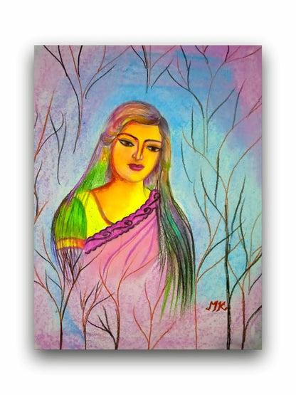 Art to Doors | Ekaki Jeevan | Artist Mamta Kumari | Rectangle | Art Print | Home Decor | Wall Decor | Gift Items | Canvas Frame