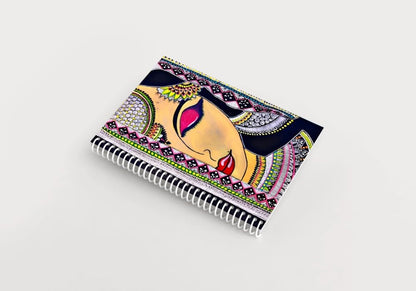 Art to Doors | Handmade Graceful Beauty | Artist Monica Verma| Spiral Notebooks | A5 Size Paper | 120 Pages | 70 GSM Paper | Attractive Spiral Notebook