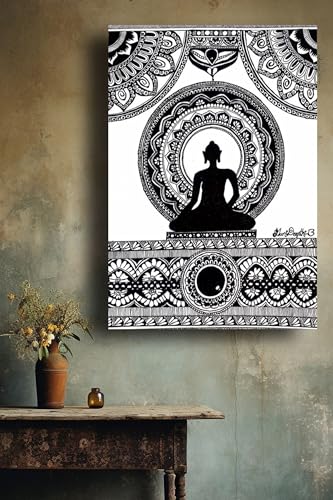 Art to Doors | Peace Of Mind | Artist Manideepthi Boddapati | Vertical | Art Prints | Home Decor | Wall Art | Gift Items | Canvas Frame