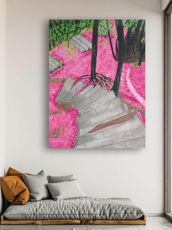 Art to Doors | Sakura Feeling | Artist Lovina Cano | Vertical | Art Print | Home Decor | Wall Decor | Gift Items | Wall Art