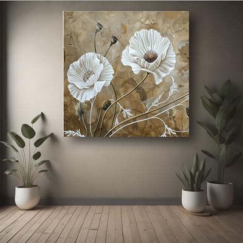 Art to Doors | Floral Grace | Square | Art Print | Home Decor | Wall Decor | Gifts for Women | Gifts for Men | Wall Art |